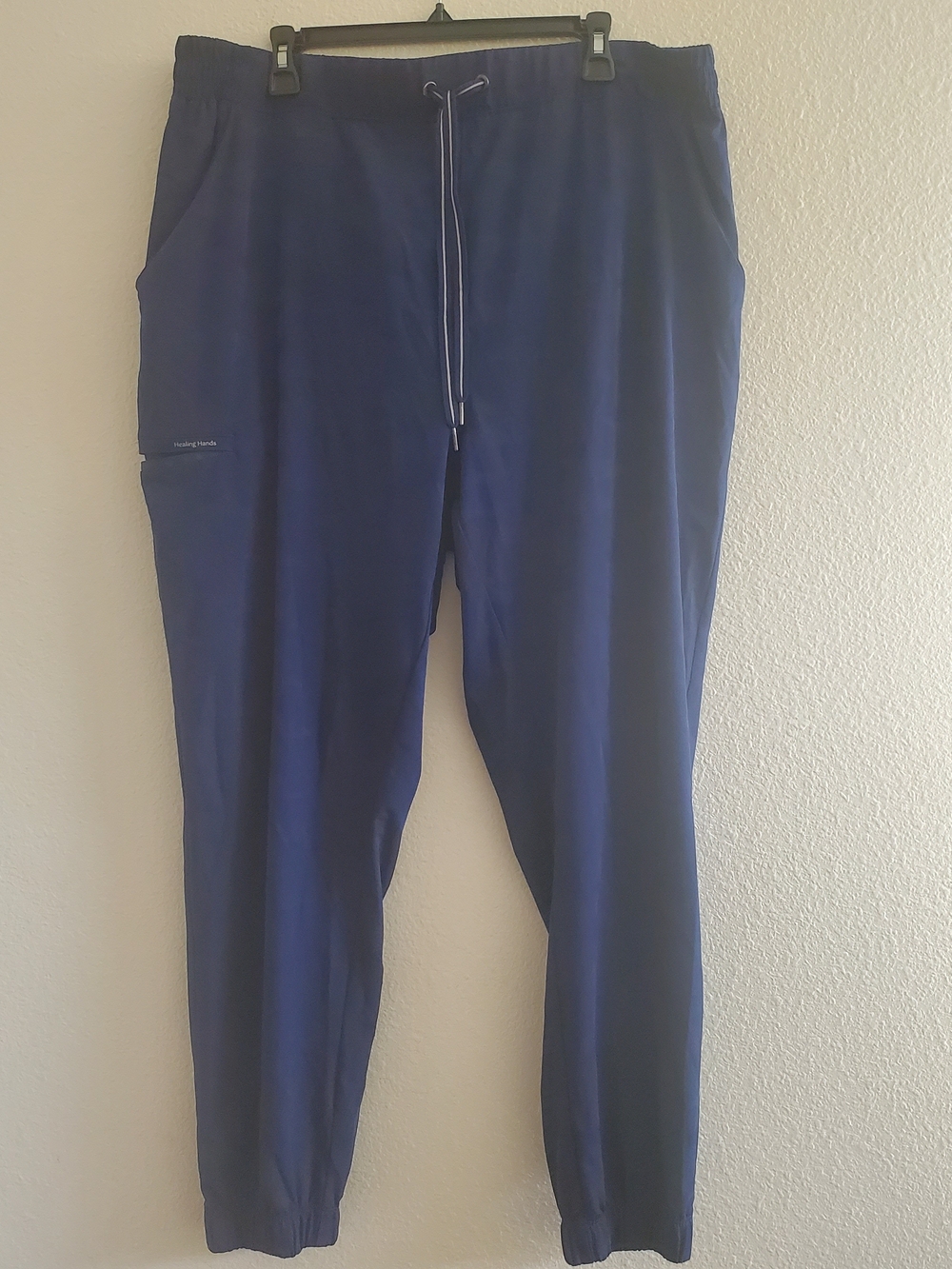 Healing Hands Women's Deep Blue Jogger Scrubs Size 2x